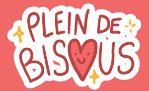 Gif animé plein de bisous